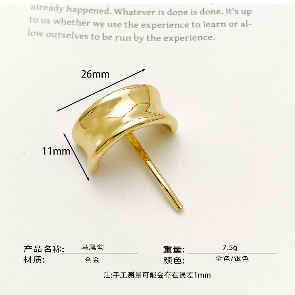 Japanese and Korean headdress accessories hairpins fashionable and simple small fresh ponytail hairpins for girls metal high-grade hair hooks and hair buckles