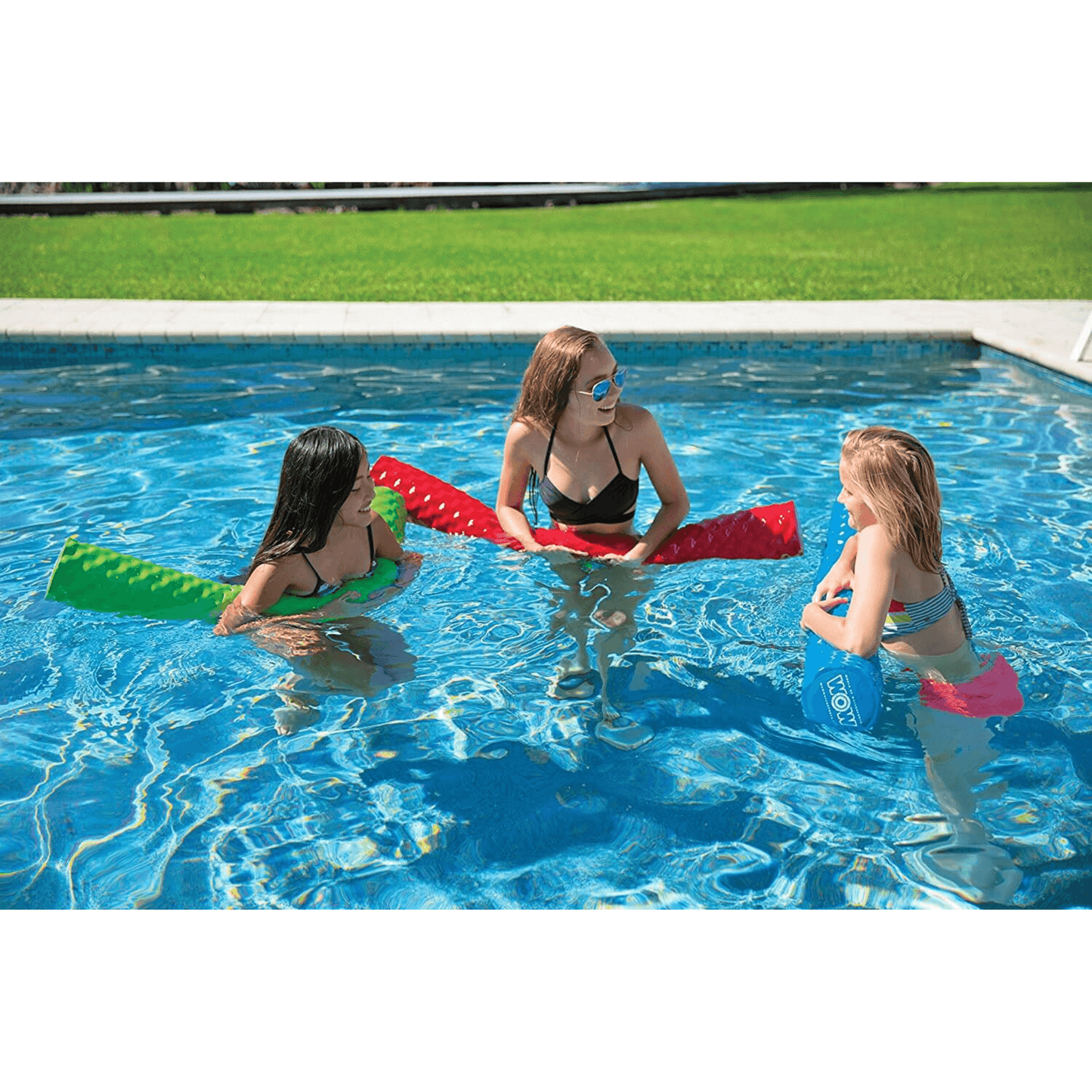 WOW Watersports First Class Foam Pool Noodles 12pk PDQ Extra Grip And Non-Slip - Assorted