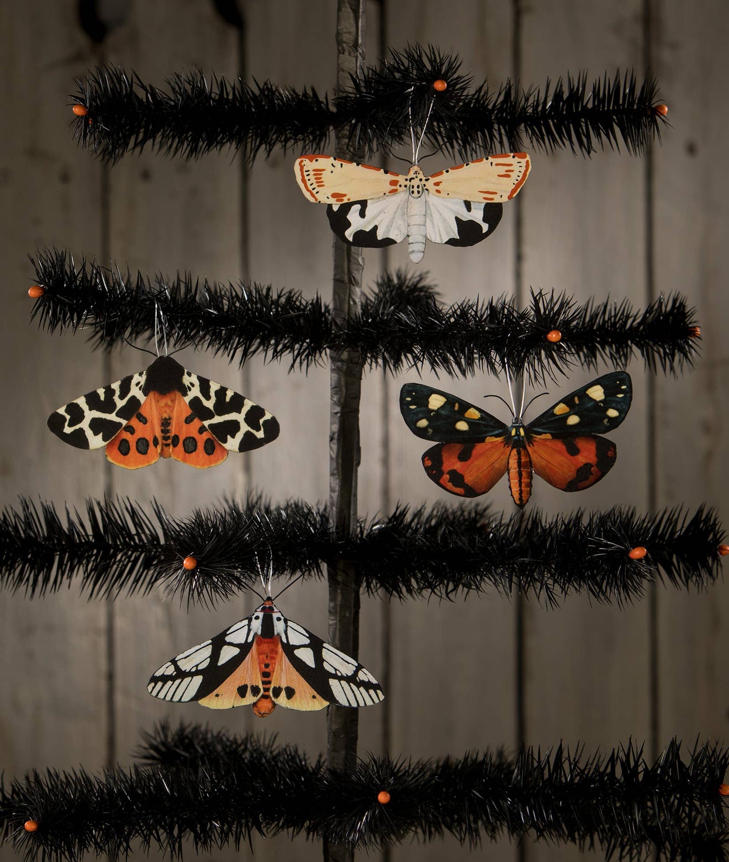 Halloween Moth Eclipse Ornaments Set of 4 LAST CHANCE!