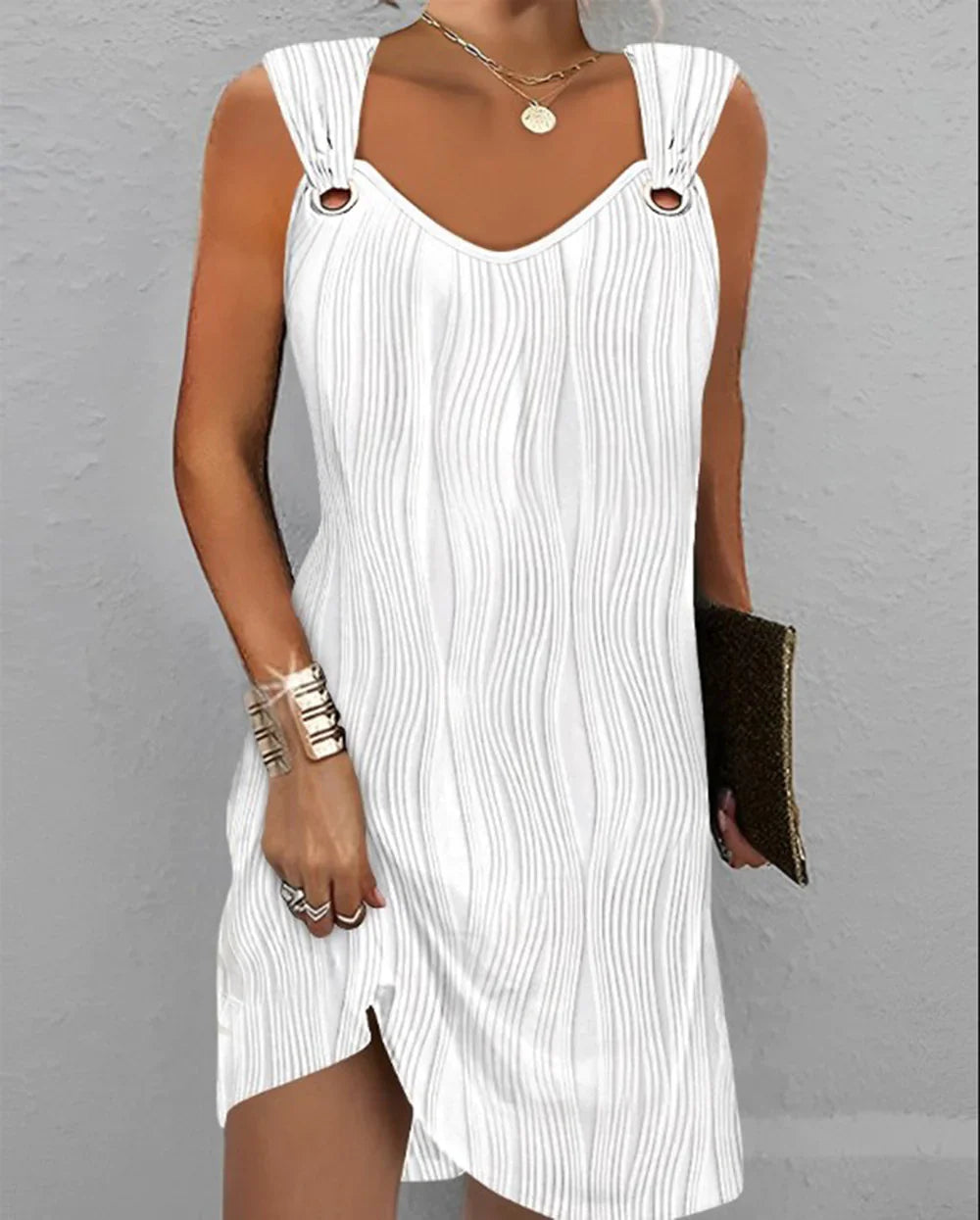 Sleeveless A-Line Dress
