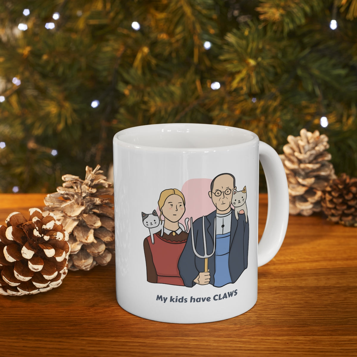 My Kids Have Claws Cat Novelty Mug