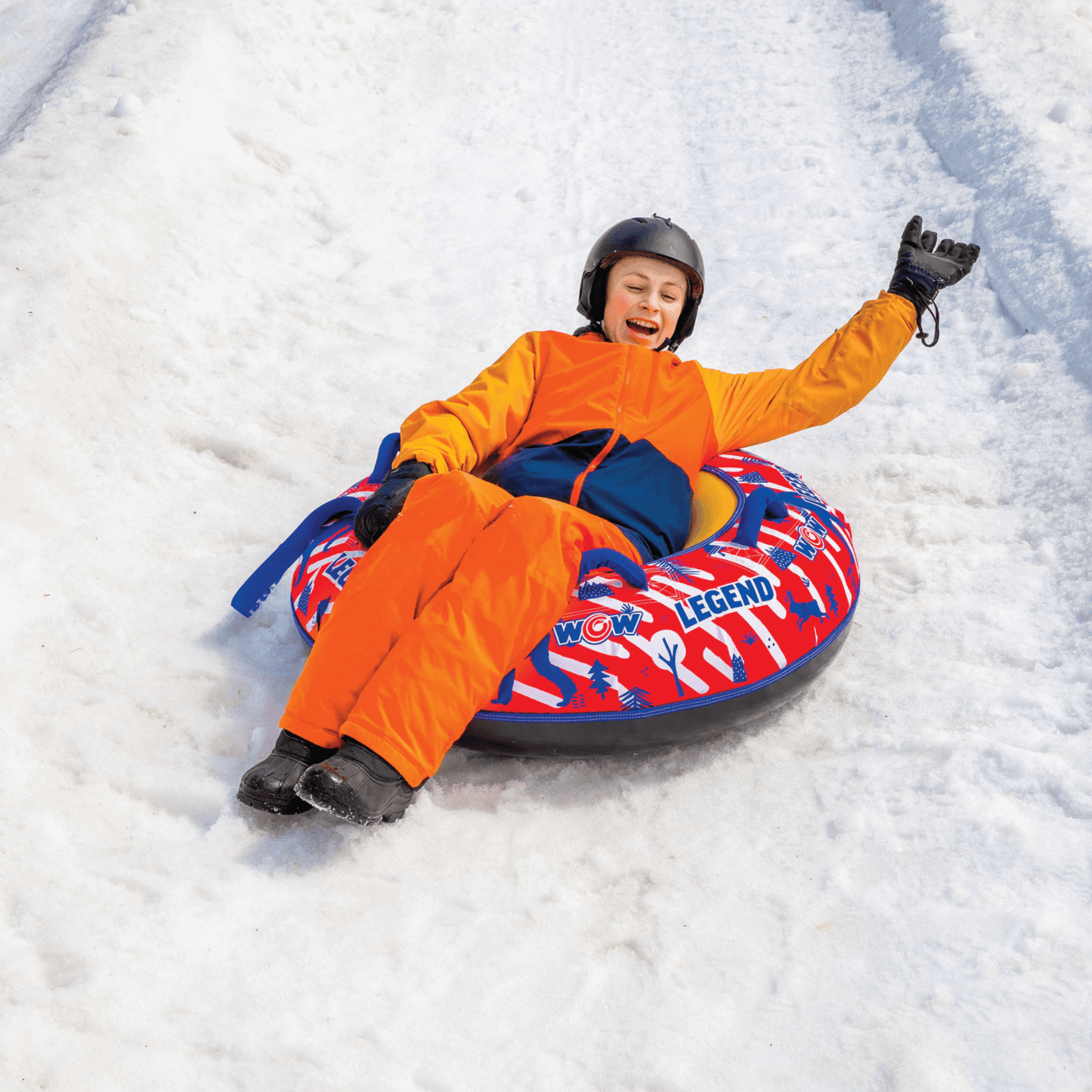 WOW Watersports Legend Hard-Bottom Snow Tube for 1 Person