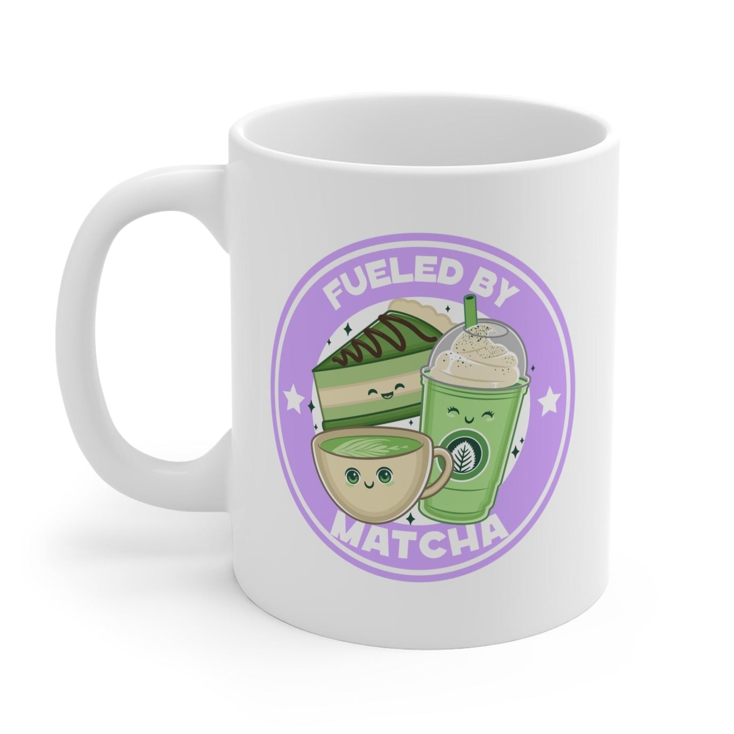 Humorous Fueled by Matcha Mug