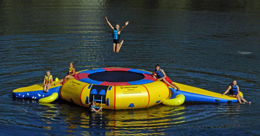 Island Hopper 15′ Water Trampoline Gator Water Park