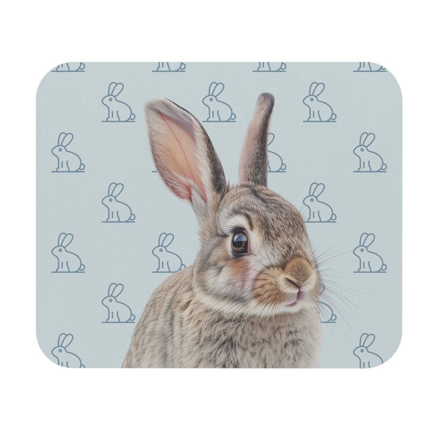 Blushing Rabbit Mouse Pad
