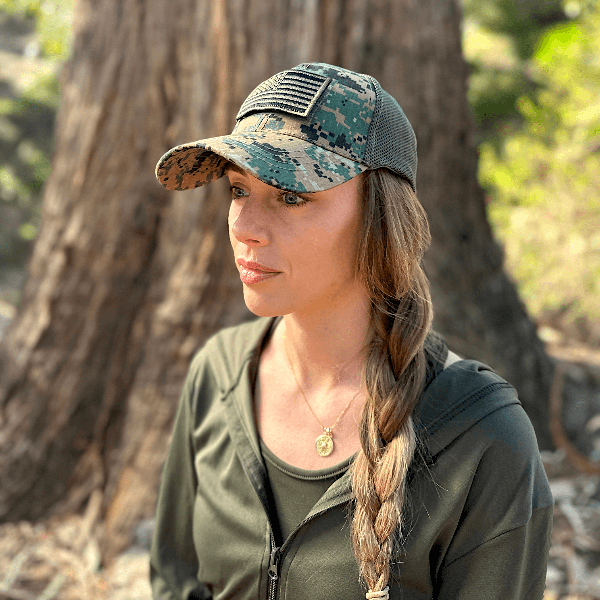 JupiterGear Military-Style Tactical Patch Hat with Adjustable Strap | Breathable & Unisex