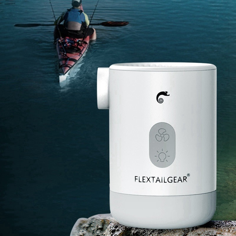 FLEXTAILGEAR Max Pump 2 Pro 4-in-1 Portable Mini Air Pump Electric Inflator USB Charging Sleeping Pad Camping Mattress Packraft