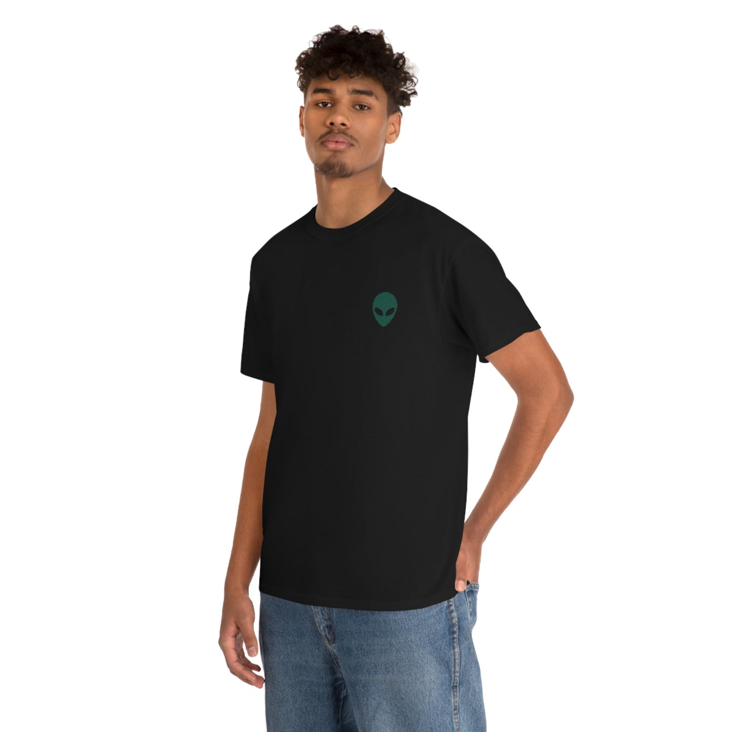 Alien Back Print Graphic T-Shirt