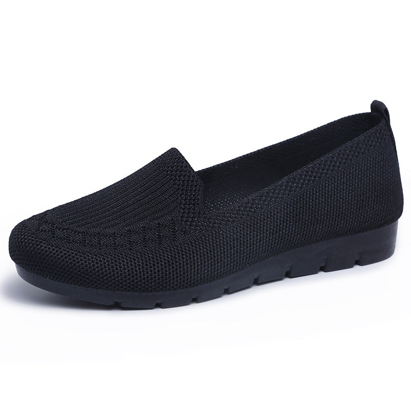 Women's Comfy Solid Color Knit Loafers
