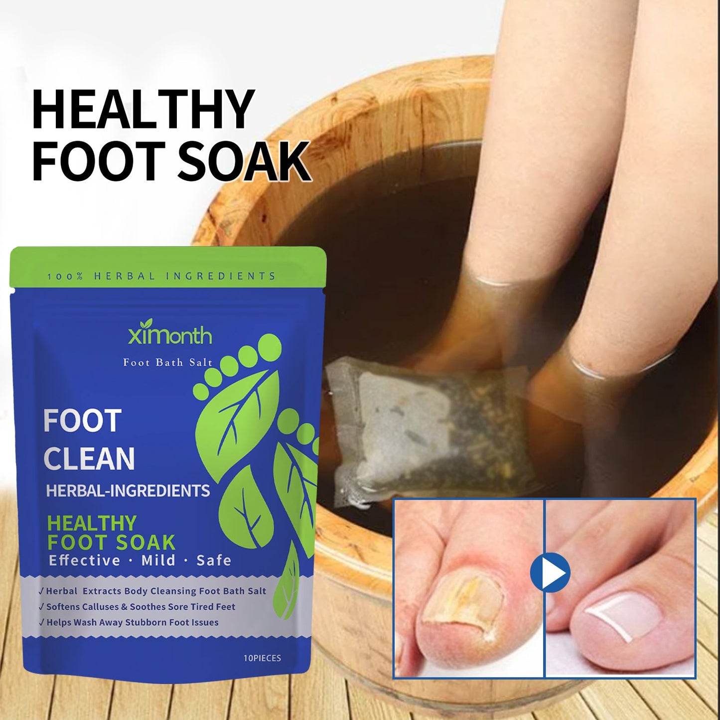 Foot Care Package Repair Soreness And Swelling Relief Foot Soak Foot Clean Nail Calluses Foot Bath Package