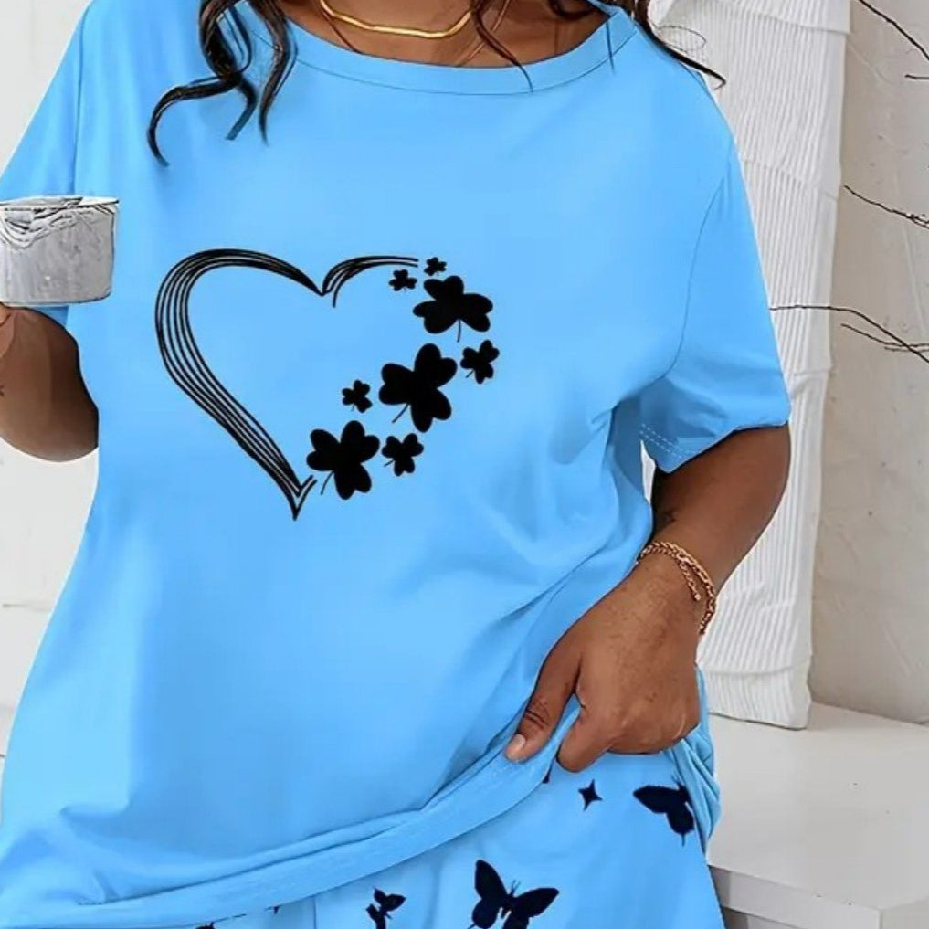 Everyday Chic Soft Geometric Print Tee