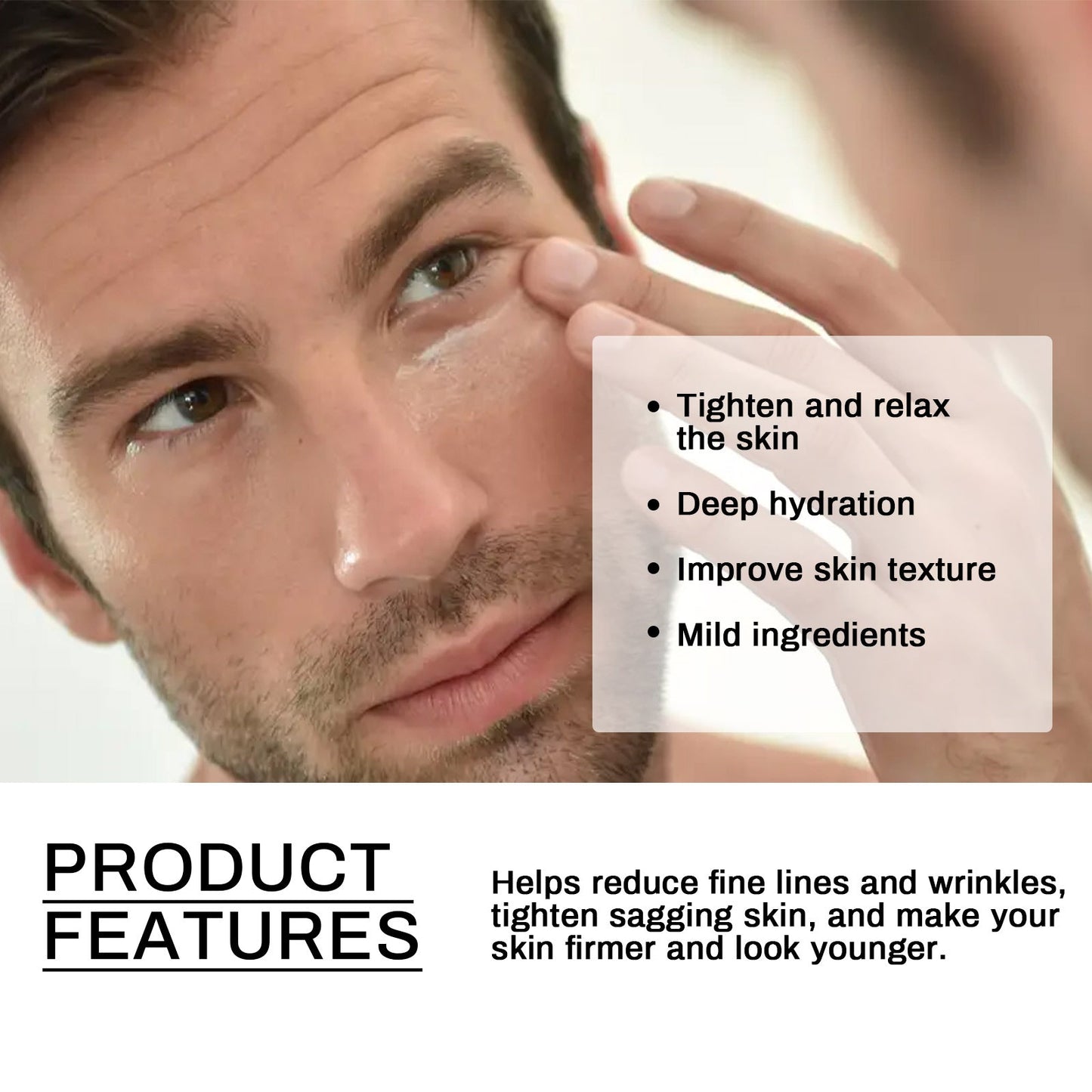 For Men Anti-Wrinkle Cream Lighten Fine Lines, Anti-Wrinkle Hydrating, Firming And Firming Skin Revitalizing Cream