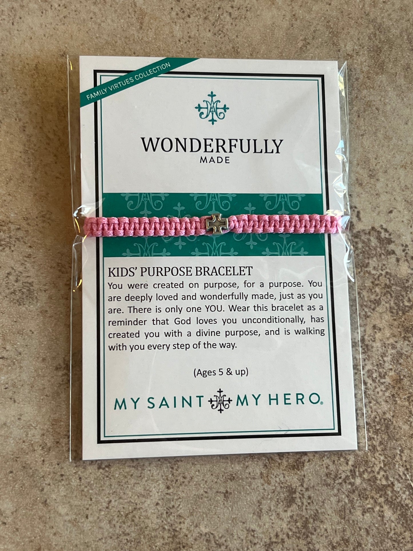 Wonderfully Made Blessed Kid’s Bracelet (Pink)