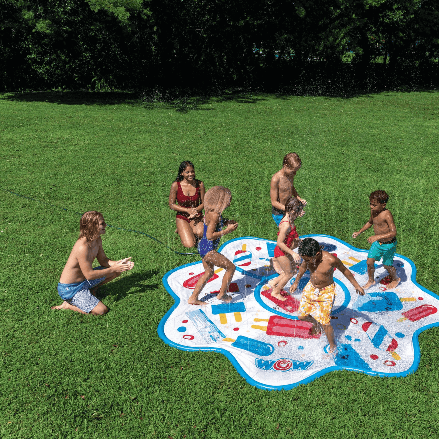 WOW Watersports Popsicle 10ft Octagonal Spray Pad, Connects to Standard Hose