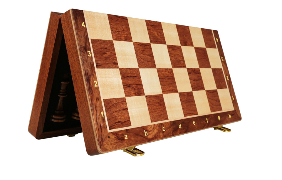 International Chess High end Solid Wood Set Large Children's Wooden Folding Chess Board Special for Western Chess Competition
