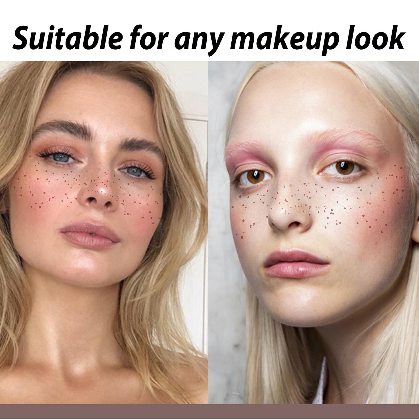 Freckles Tattoo Sticker, Sweat-Proof Long-Lasting Makeup Party Euro-American Freckle Stick Fashion Personality Freckle Waterproof