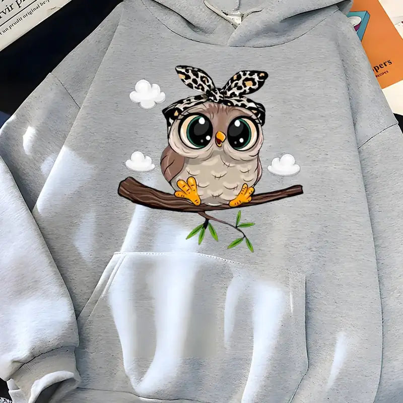 Cute Cartoon Hooded Sweatshirt for Women