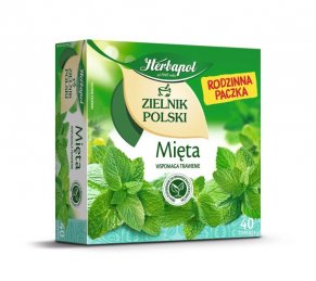 Herbapol Polish Herbarium Mint Herbal Tea Family Pack 40 bags