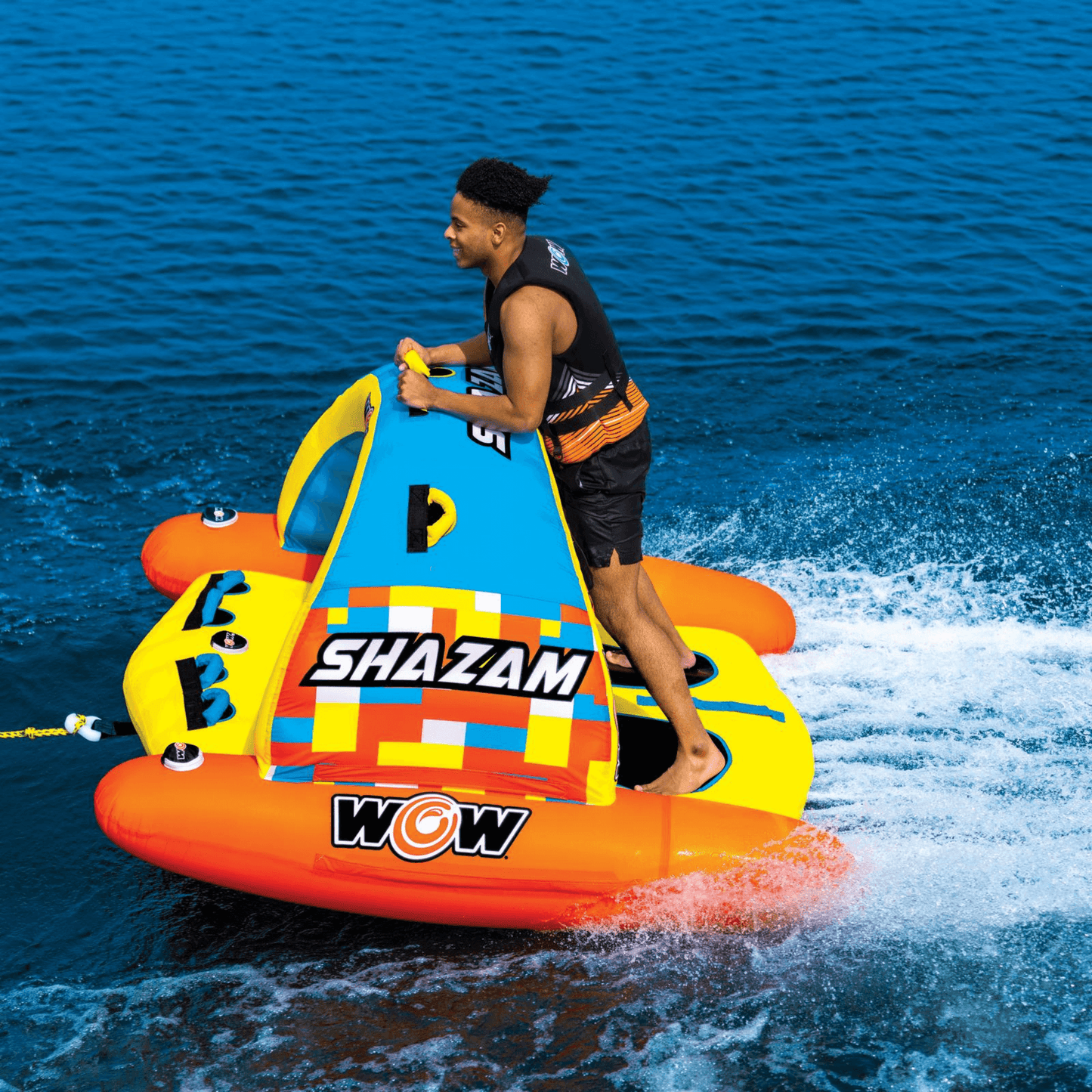 WOW Watersports DC Comics Shazam 1 and 2-Person Towable with Multiple Handles