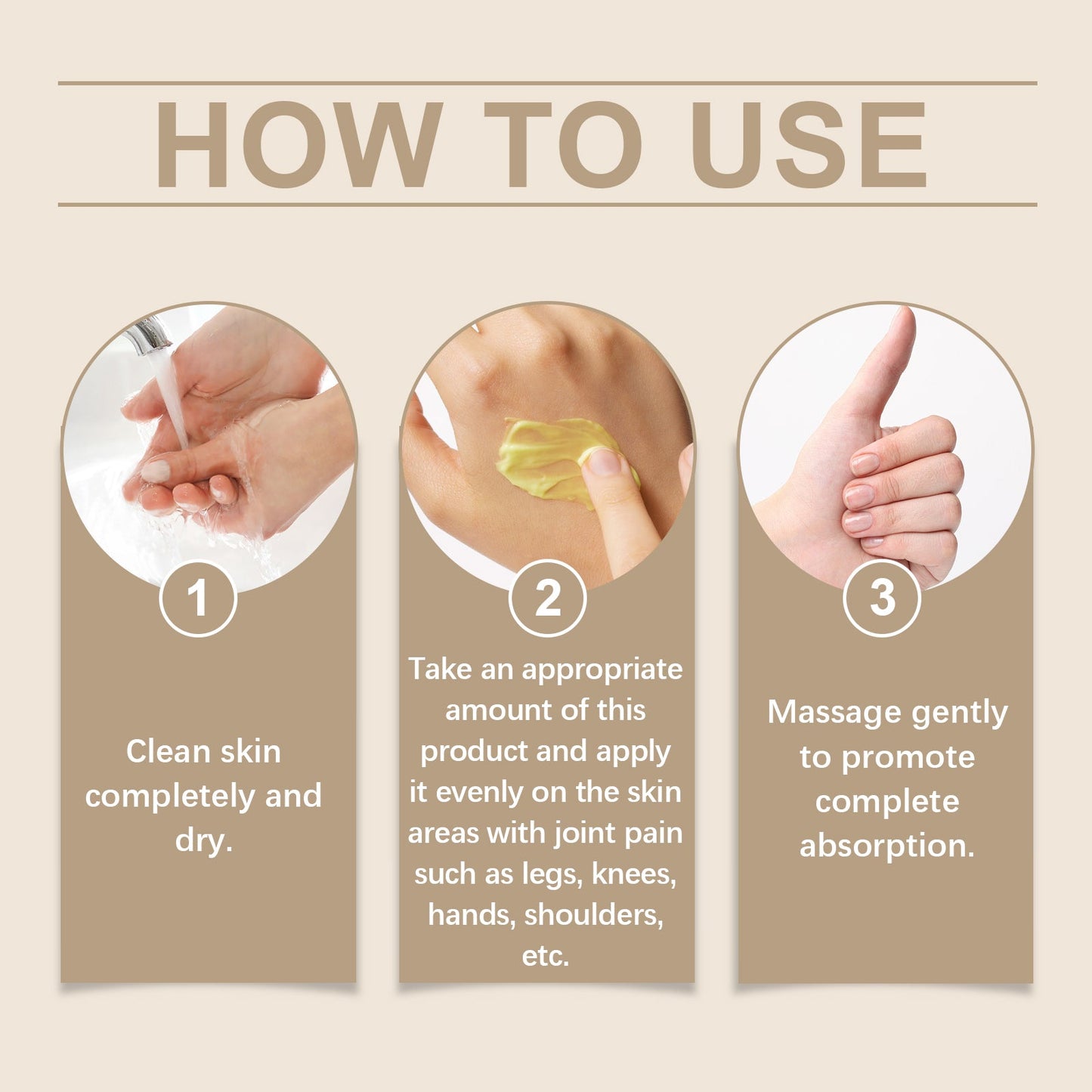 Joint Care Ointment, Gentle Formula Comfort Massage Care Body Joint Care Ointment