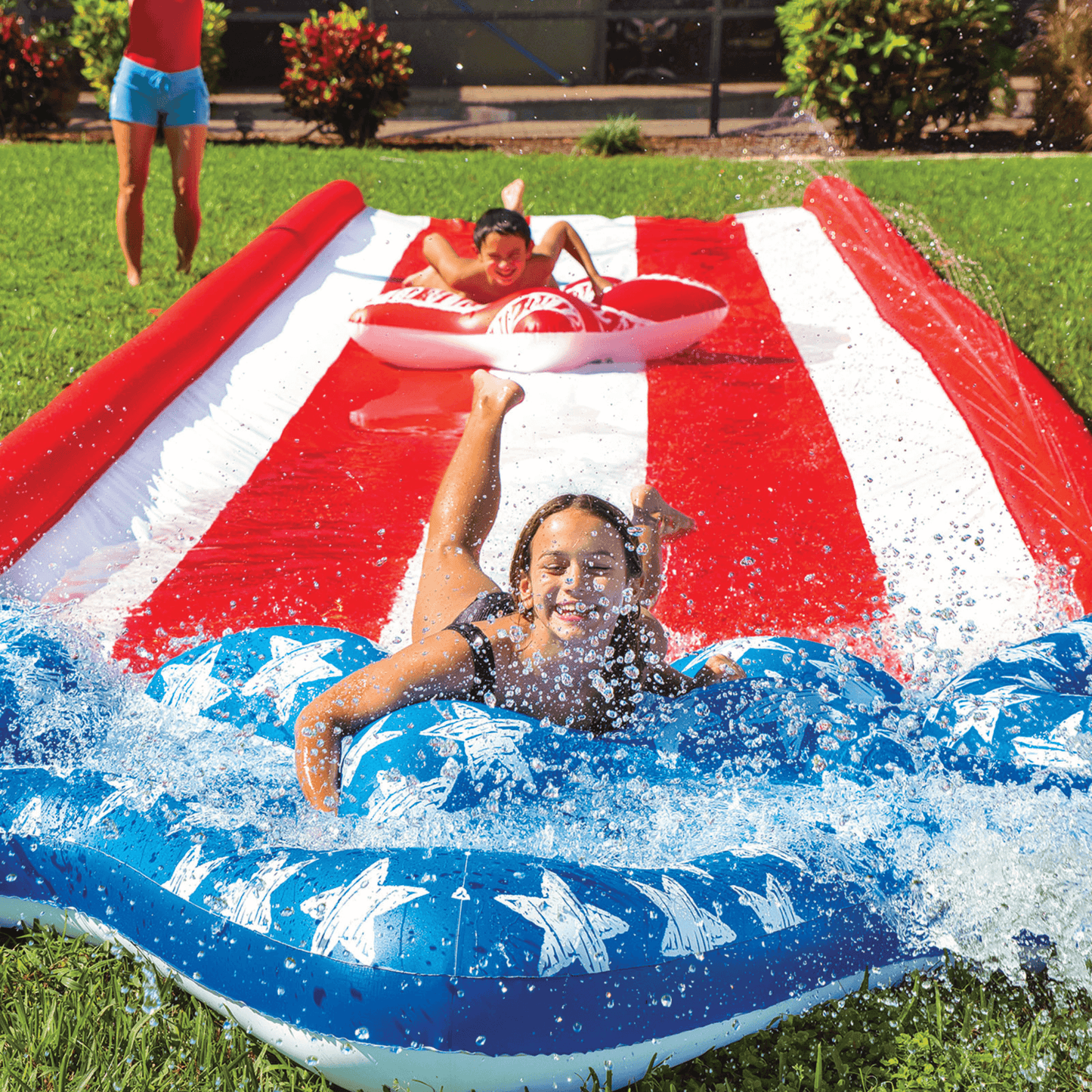 WOW Watersports Americana Stars & Stripes Giant 40ft Backyard Super Slide