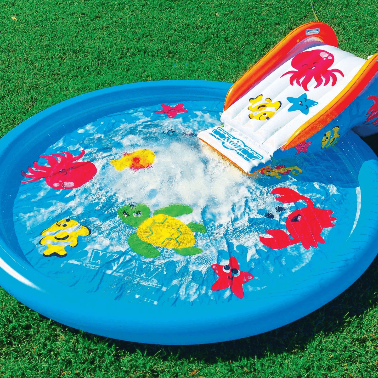 WOW Watersports Swirl Splash Pad Slide (Slide Only) with Inflated Side Rails