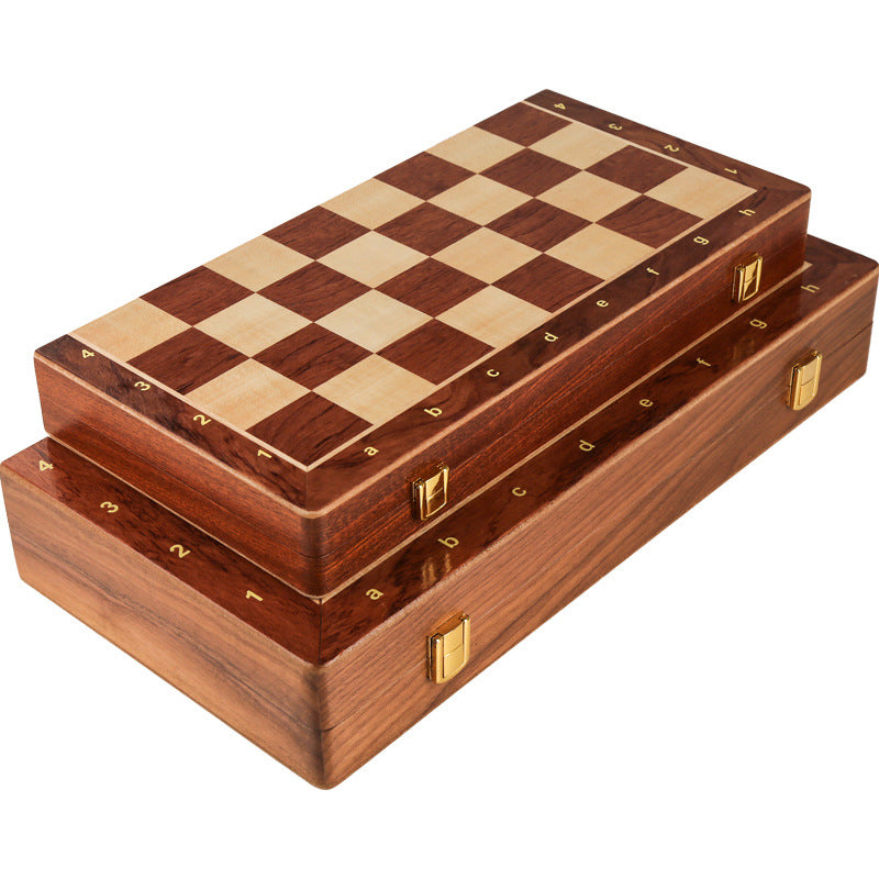 International Chess High end Solid Wood Set Large Children's Wooden Folding Chess Board Special for Western Chess Competition