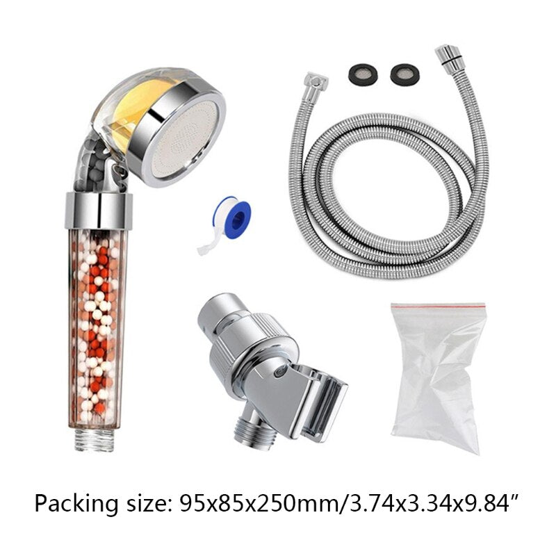 Fragrance Anion Shower Nozzle Set Adjustable Quick Connection Removable Sprinkler Basin Bathing Tub Fountain Home