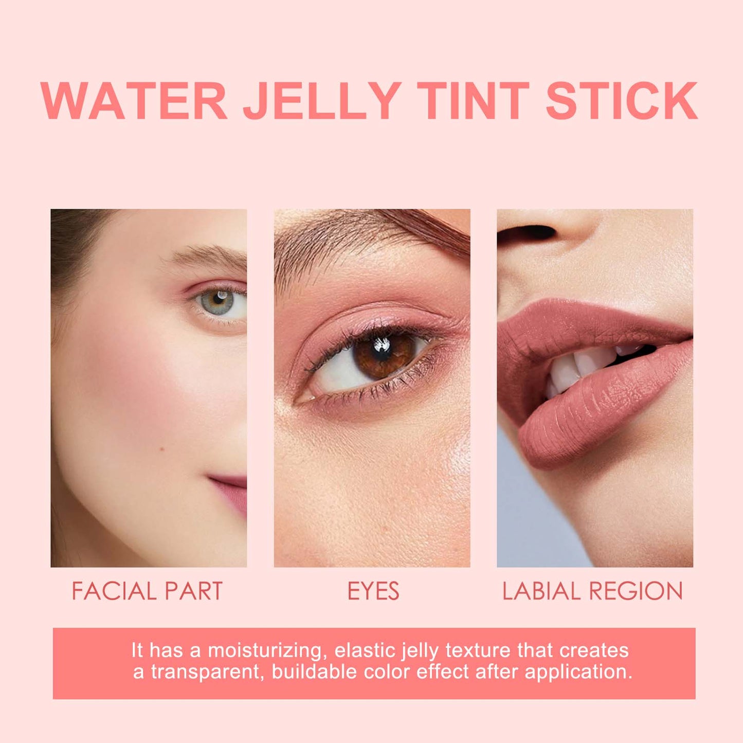 Jelly Blush Lip Gloss Stick Series, Brightening Lip Blush Stick For Even Skin Tone Lips And Cheeks