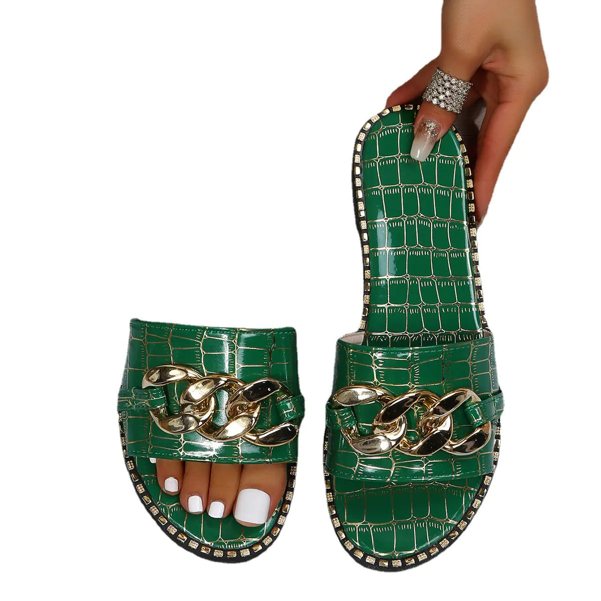 Plus Size Women's Fashion Flat Sandals