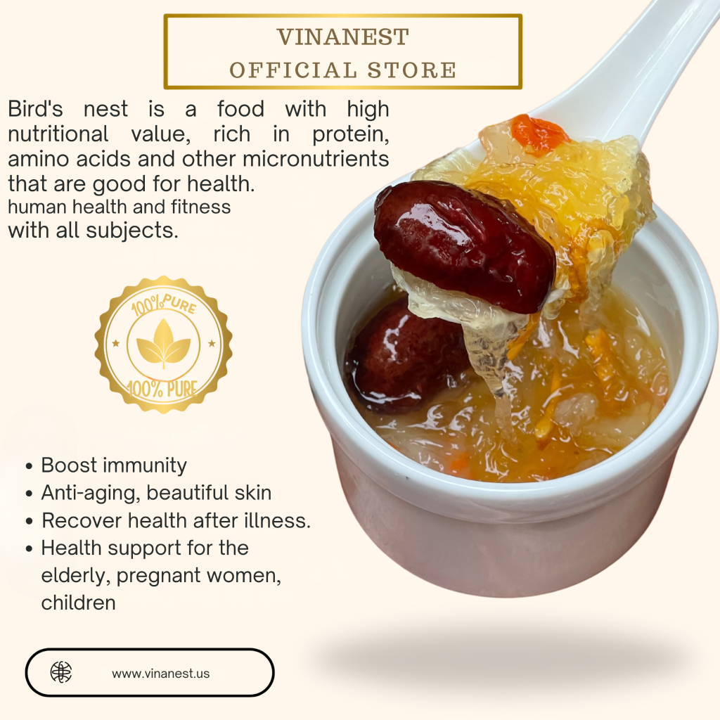 Vinanest Original (Yến Rút Lông Khô) 100GR