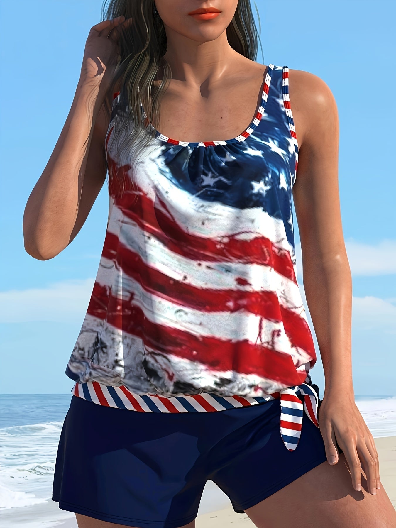 Conservative Tankini Flattering Coverage  Confidence