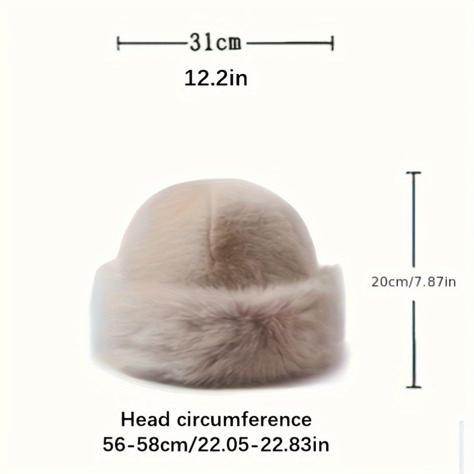 Cozy Winter Style Warm Faux Fur Princess Hat