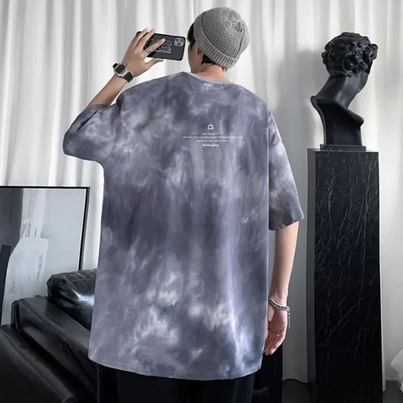 Chic Tie Dye T-Shirts for Men and Couples - Oversize Casual