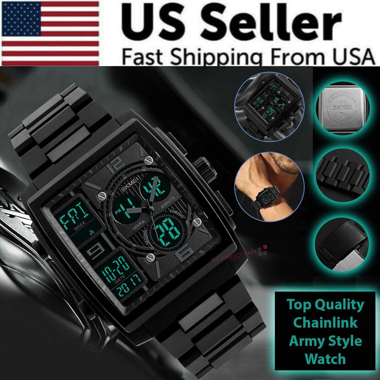 Tactical Chrono Quartz Men's Watch