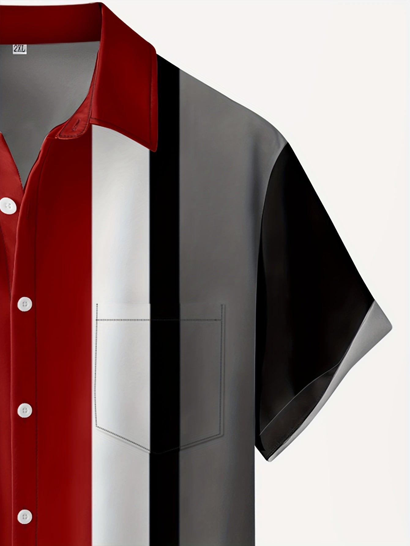 Mens 3D Stripe Lightweight Summer Casual Button Shirt