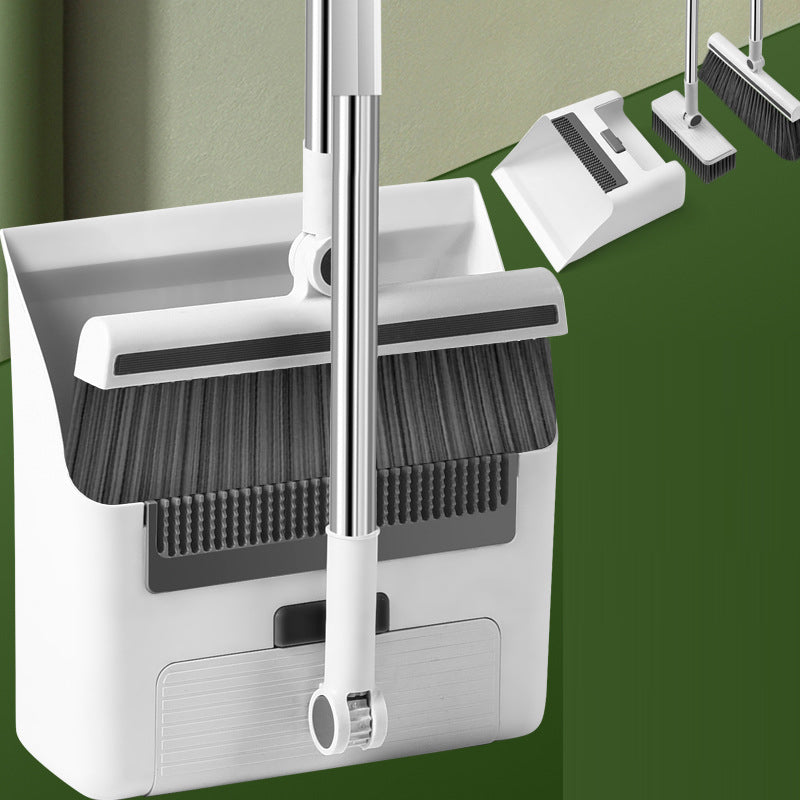 Folding broom dustpan floor brush three in one household multifunctional cleaning broom