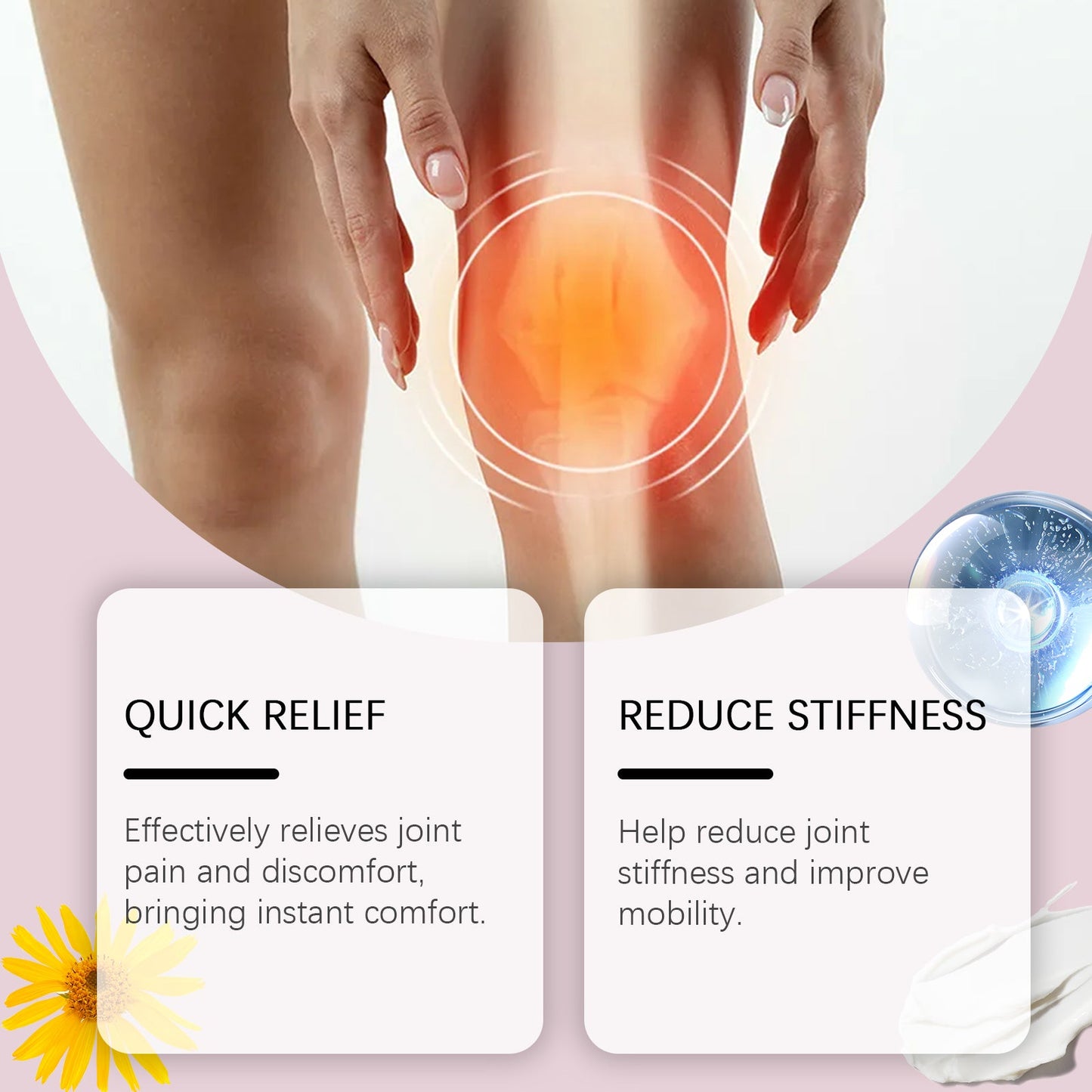 Joint Pain Relief Cream Relieves Knee, Shoulder, Neck And Back Muscle Pain Discomfort Body Care Cream
