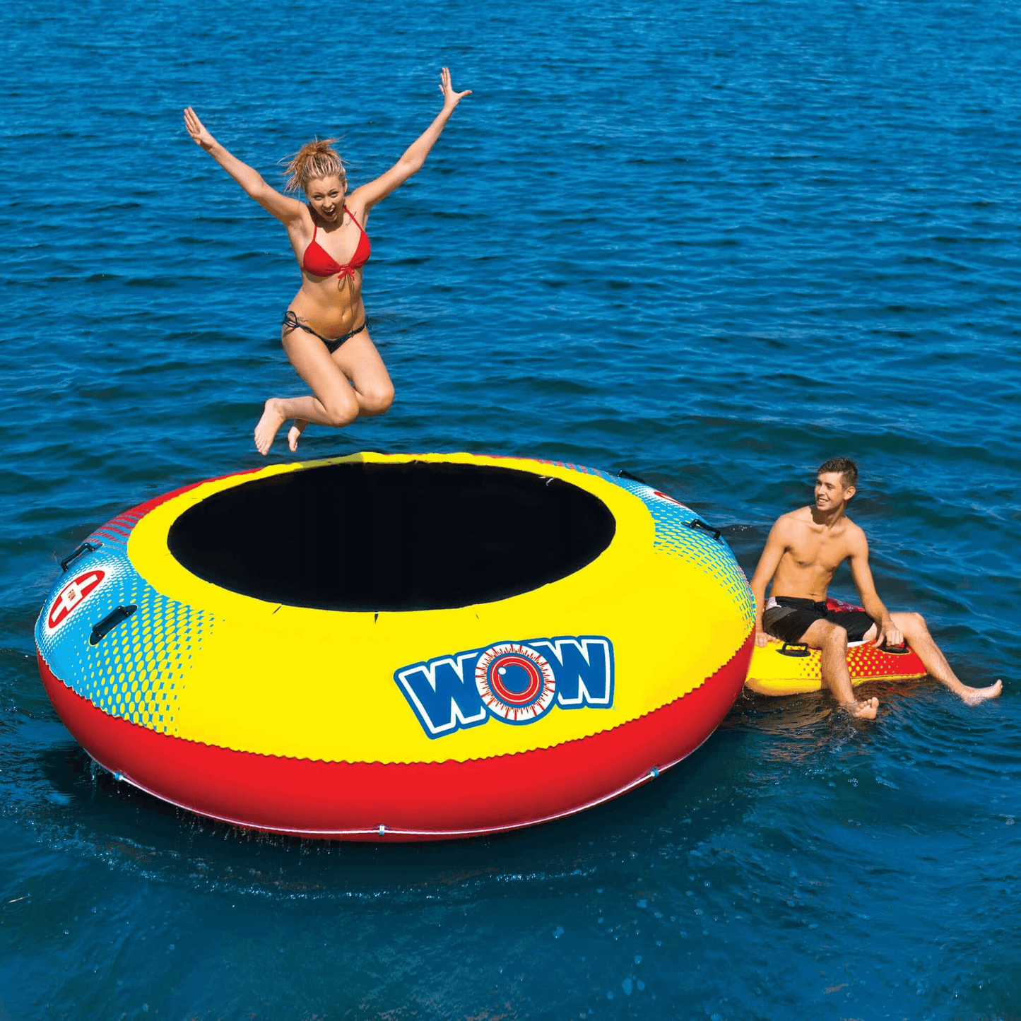 WOW Watersports Bouncer Inflatable Floating Trampoline and Boarding Platform