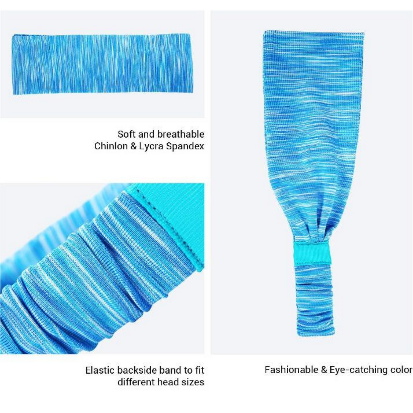 JupiterGear Extra-Wide Sport and Fitness Sweat Wicking Fitness Headband