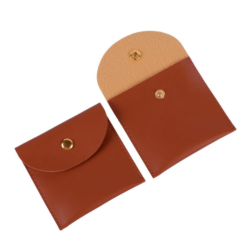Jewelry bag leather buckle storage bag