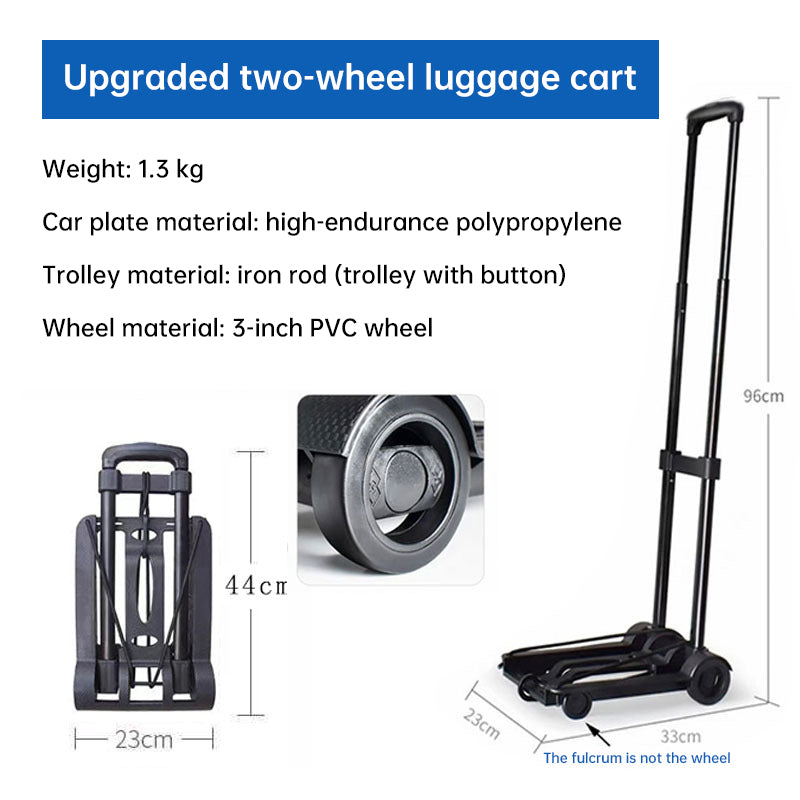 Foldable portable carts: wheel, luggage, hand truck, trolley, travel - shopping, household.