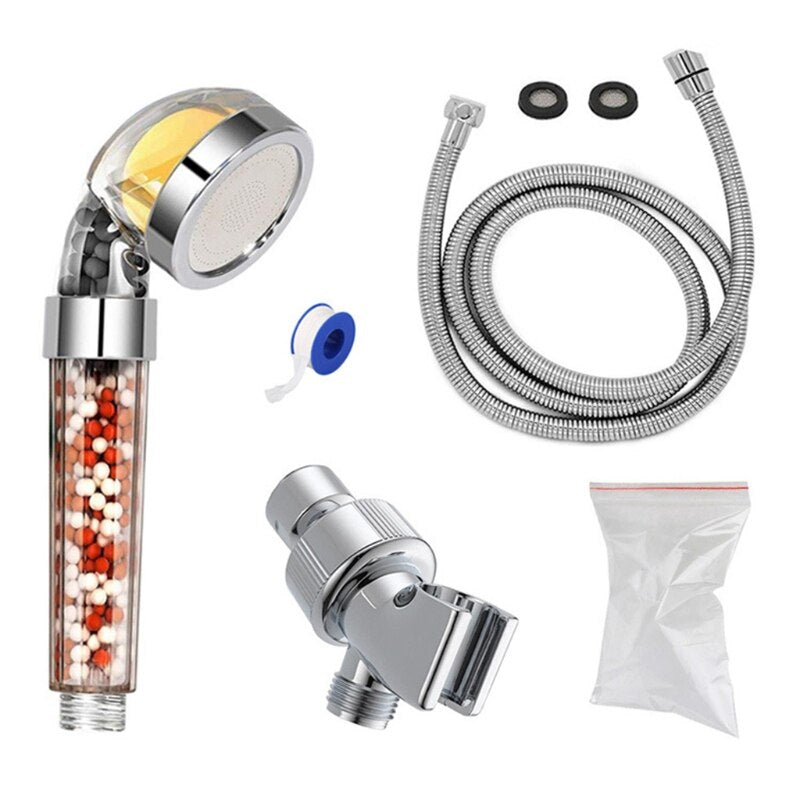 Fragrance Anion Shower Nozzle Set Adjustable Quick Connection Removable Sprinkler Basin Bathing Tub Fountain Home