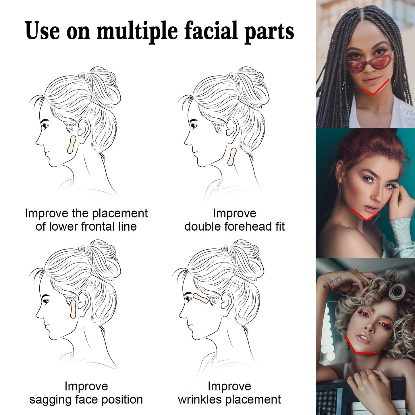 Invisible Patch Face Lift Fade Fine Lines Tighten Lift Jaw Muscle Shaping Patch Shrink Patch