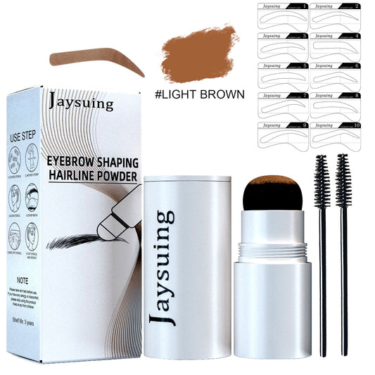 Jaysuing Eyebrow Printing Set Eyebrow Powder Hairline Retouching Eyebrow Shape Portable Hairline Eyebrow Repair Shadow Powder