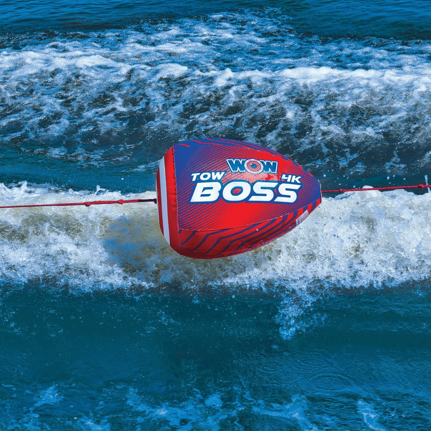 WOW Watersports Tow Boss for 1-4-person Towables, Absorbs Shock and Reduces Rope Spray