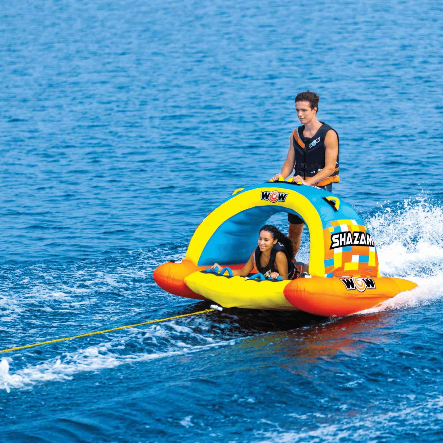 WOW Watersports DC Comics Shazam 1 and 2-Person Towable with Multiple Handles