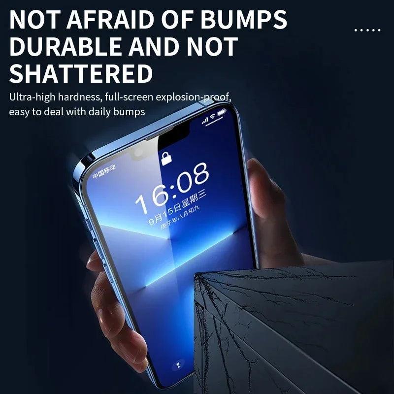 iShield Tempered Glass Screen Protectors - 3-Pack for iPhone 14, 13, 12, 11, 15 Pro Max, Mini, XR, X, XS MAX, 7, 8 Plus, 16