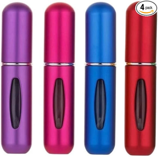 Refillable Perfume Atomizer Spray Bottles 5ml, 4-Pack