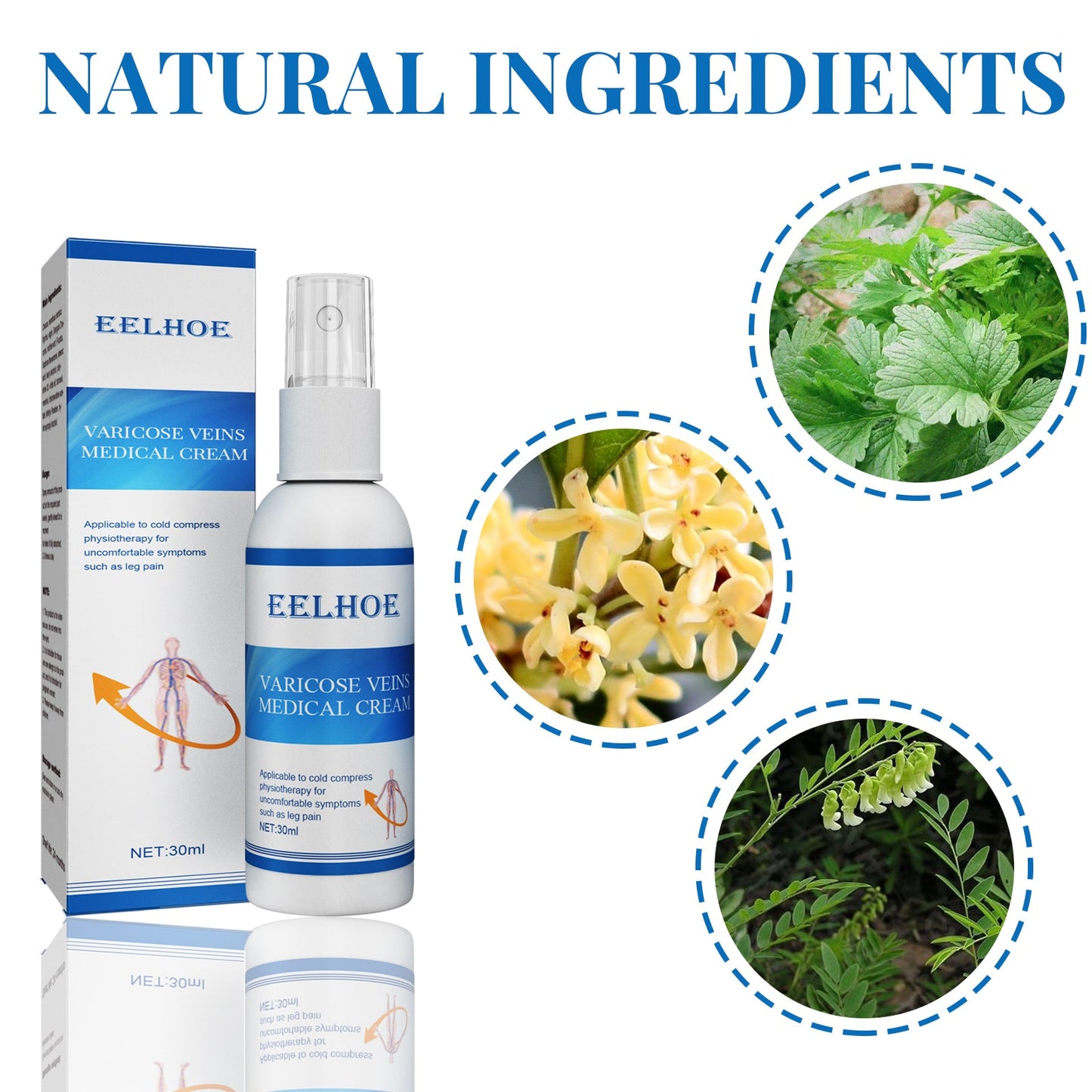 Intravenous Massage Spray For Varicose Veins Relief And Earthworm Leg Blood Vessel Bulge Pain Spray